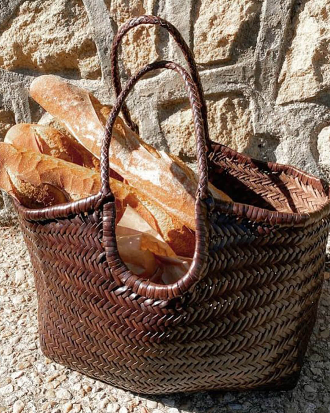 Sac en similicuir tissé Rica