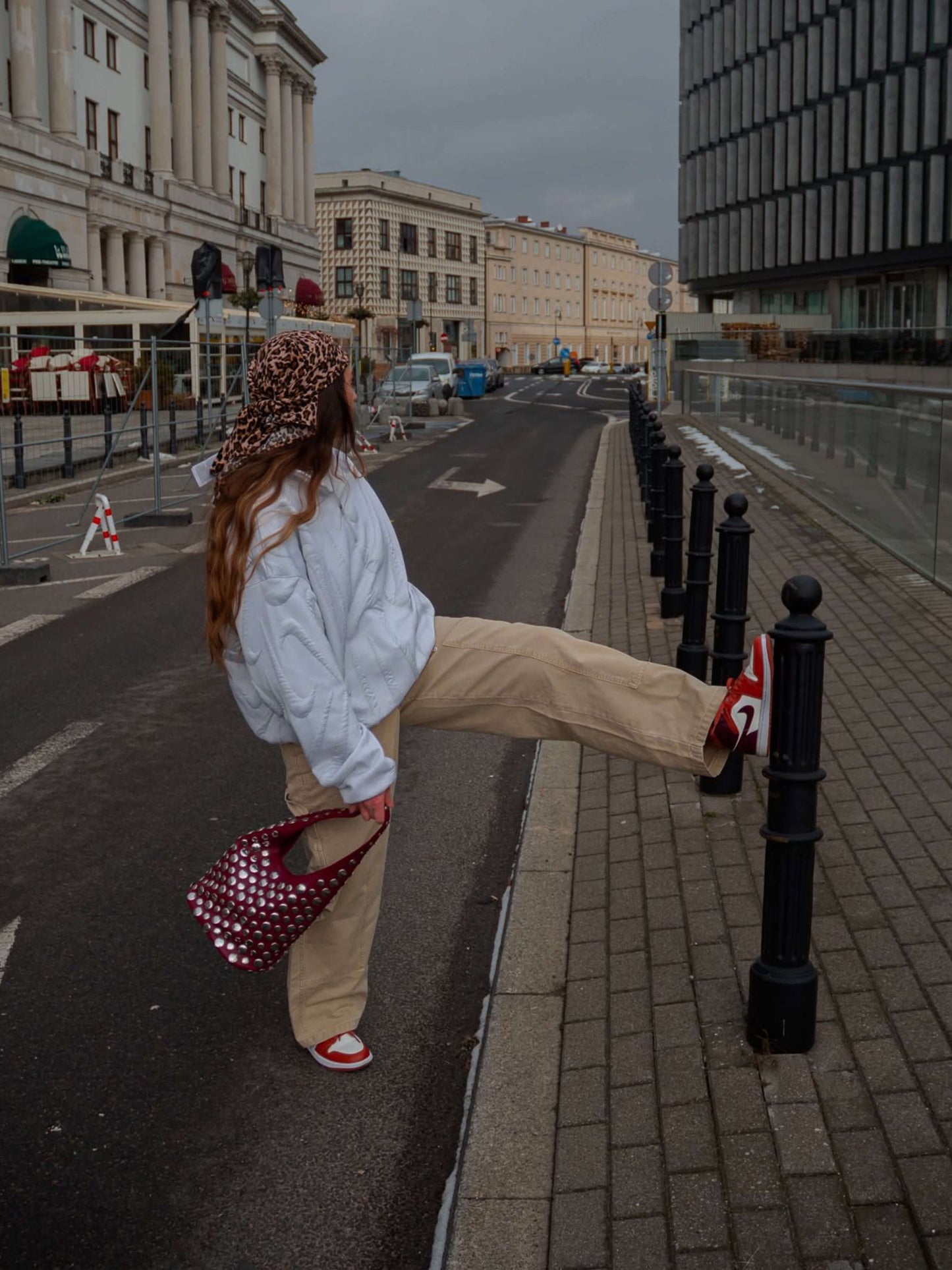Seame - Alva Studded Bucket Bag Red Regular