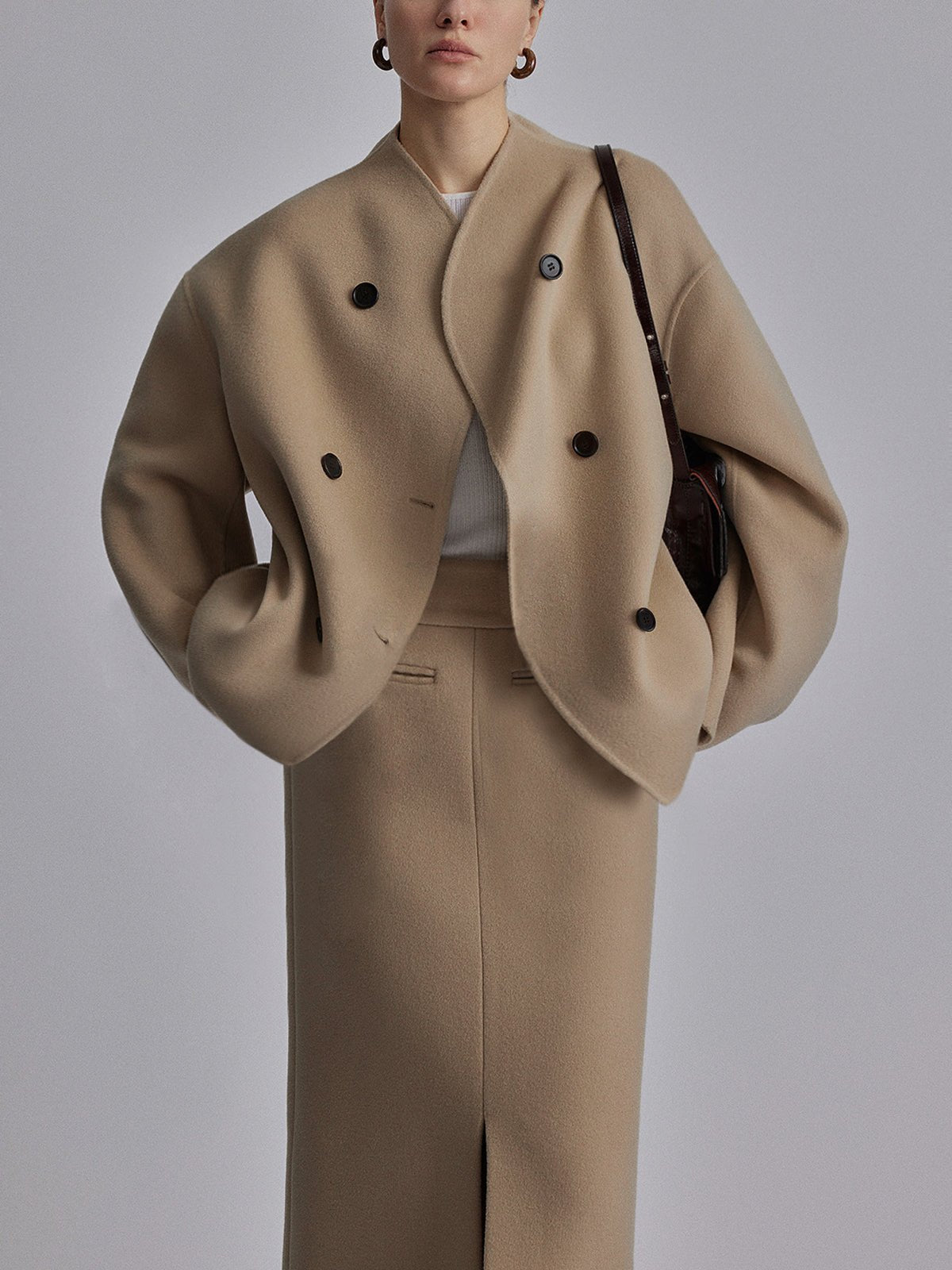 SEAME - Anja Oversized Jacket Beige S