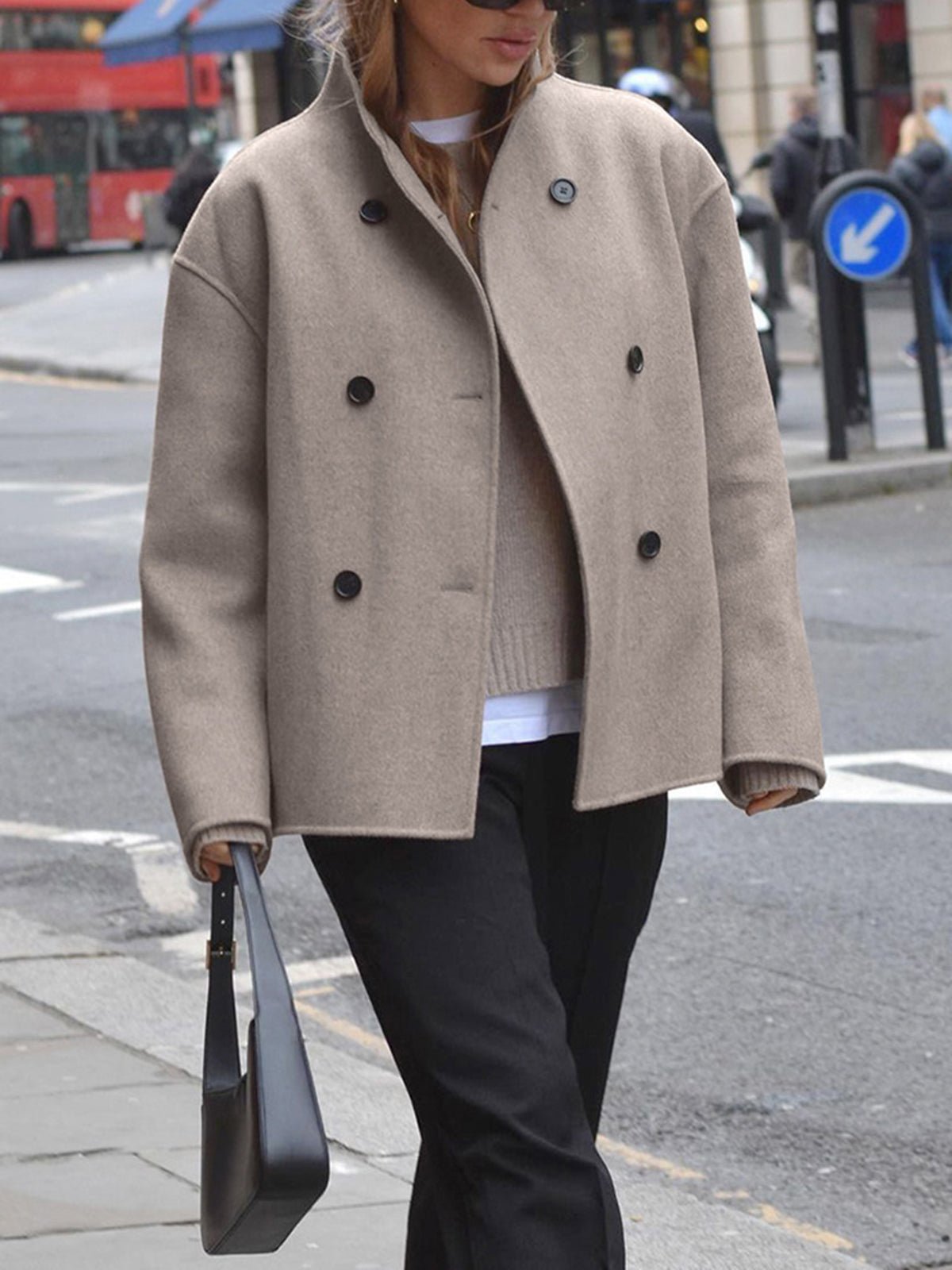 SEAME - Anja Oversized Jacket Creme S