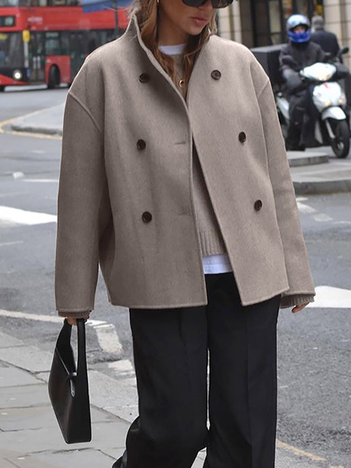 SEAME - Anja Oversized Jacket Creme S