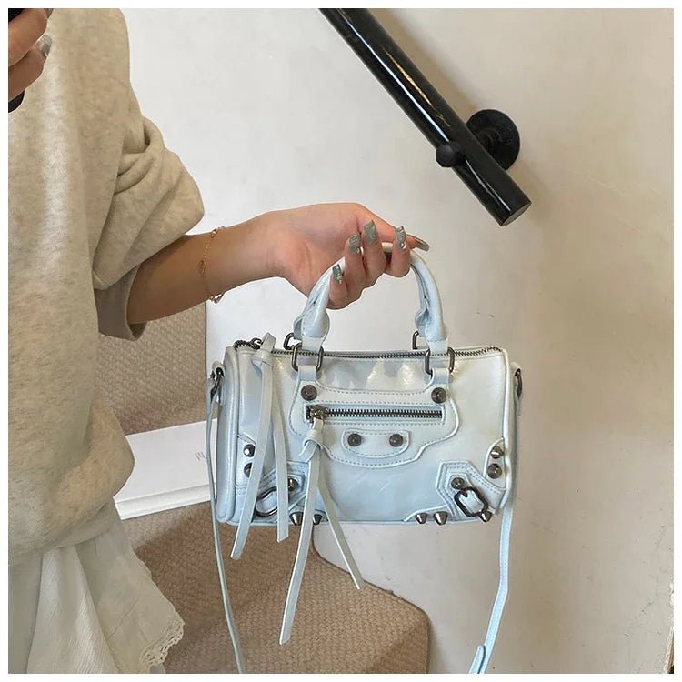 SEAME - Dahlia - Women's Tote Bag with Adjustable Shoulder Strap & Spacious Interior Blue