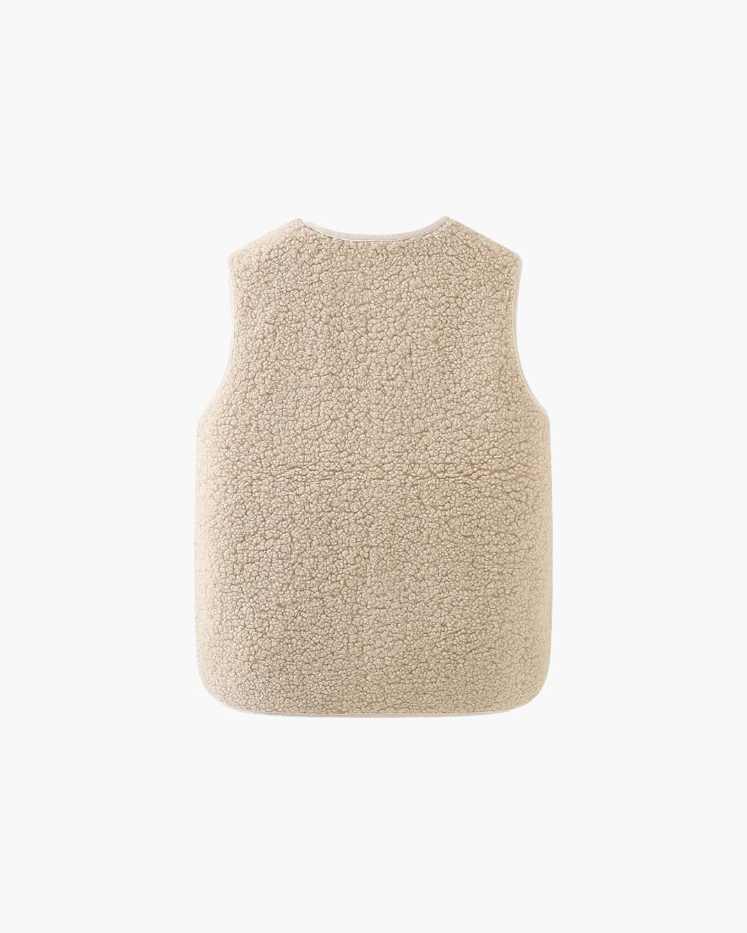 SEAME - Ellen Fleece Vest Jacket Dark Brown One Size