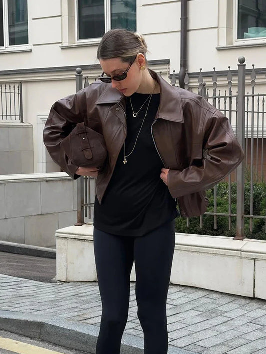 Veste en similicuir vegan Bianca