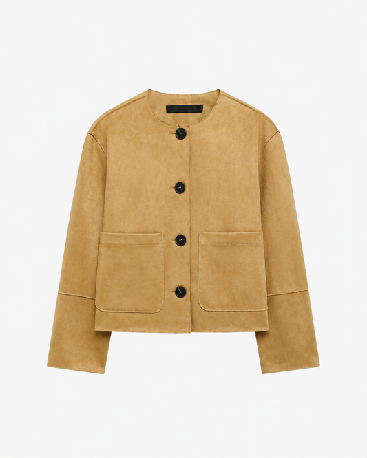 Veste Ruffa en daim doux
