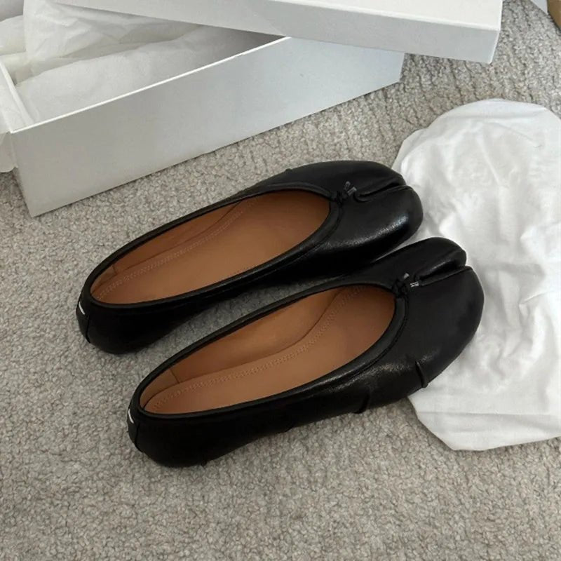 SEAME - Abigail Vegan Leather Flats Black 39