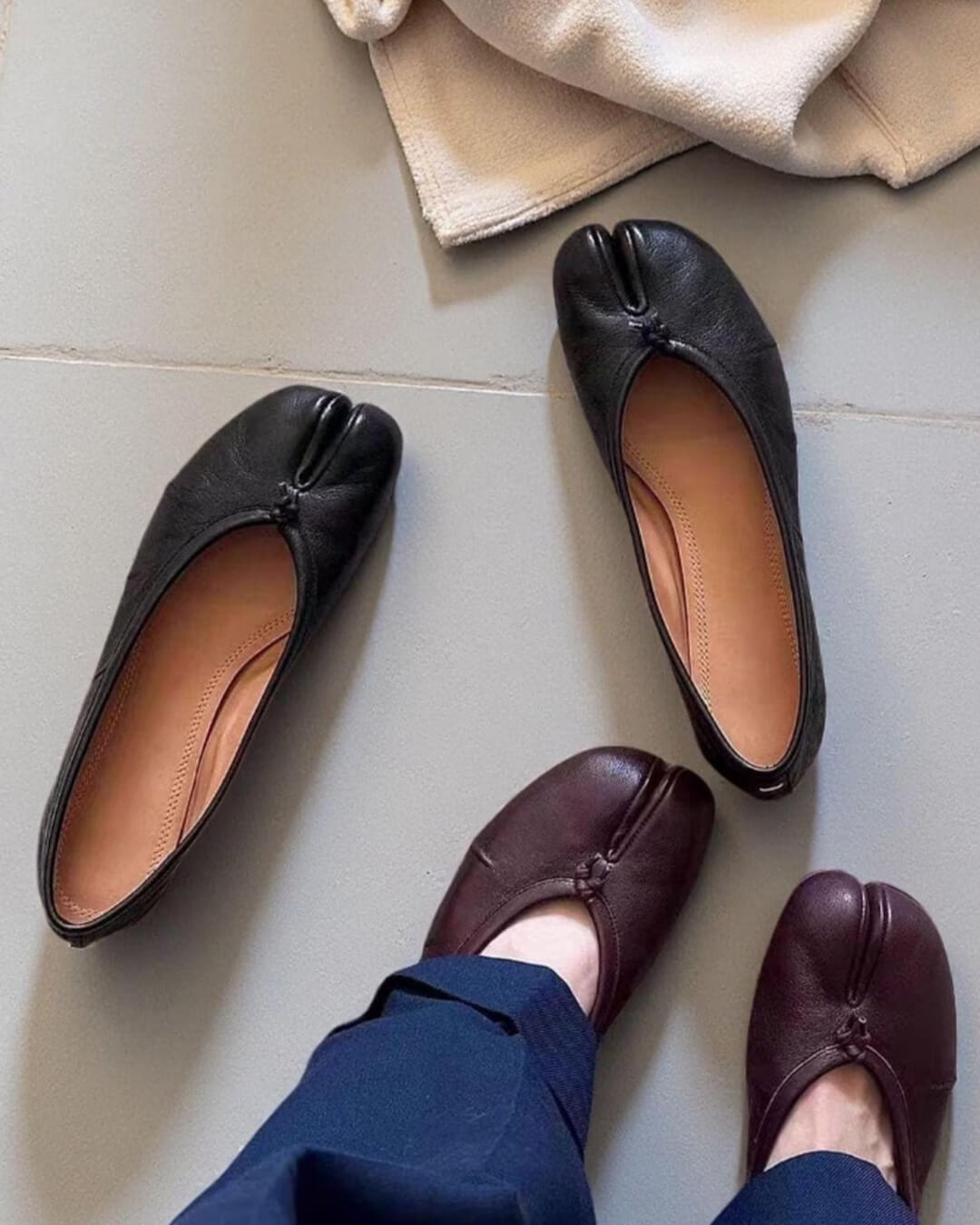 SEAME - Abigail Vegan Leather Flats Black 36