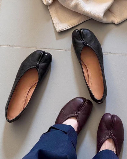 SEAME - Abigail Vegan Leather Flats Black 36