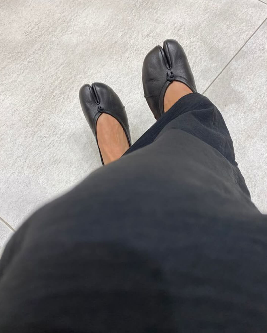 SEAME - Abigail Vegan Leather Flats Black 35