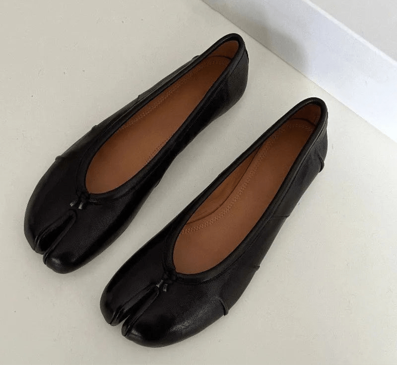 SEAME - Abigail Vegan Leather Flats Black 35
