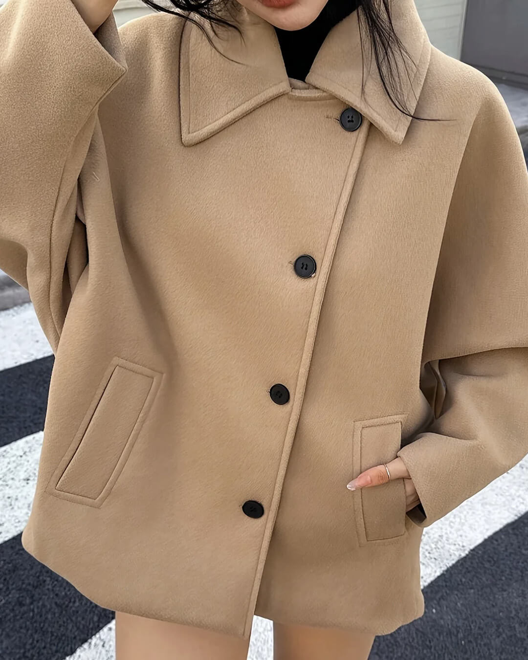 Manteau trench à col Cece