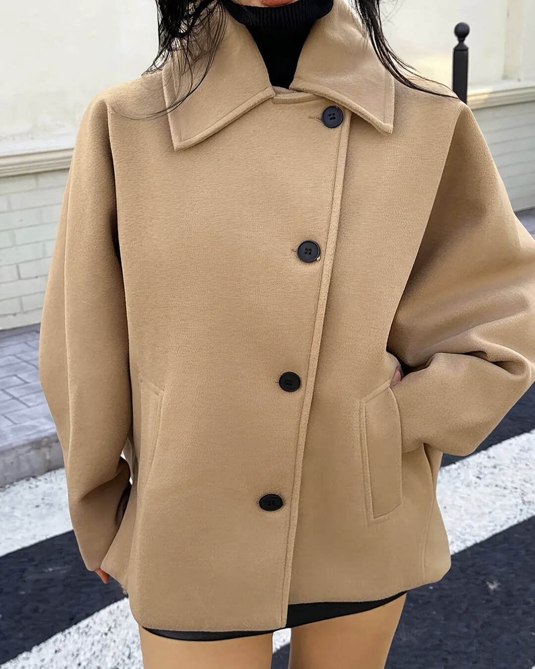 Manteau trench à col Cece