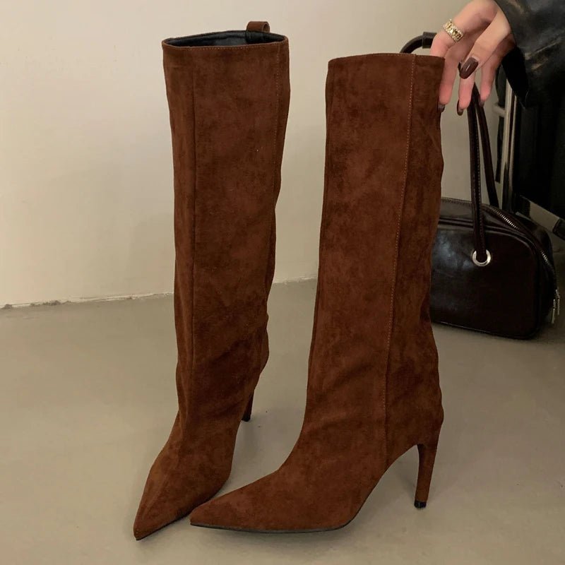 SEAME - Karyl Knee High Boots Coffee 37