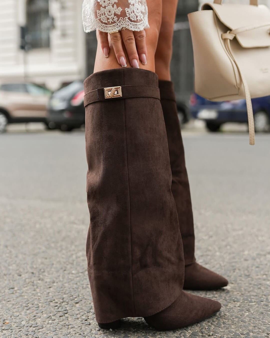 SEAME - Rachelle Suede Boots Brown 35