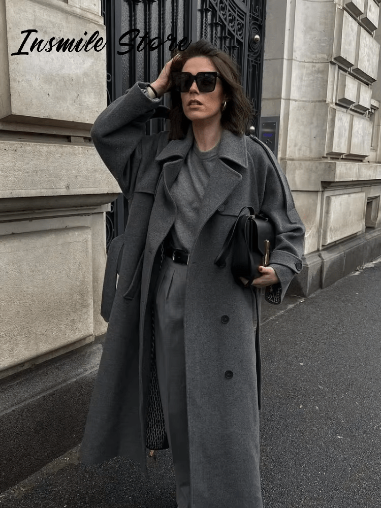 SEAME - Susan Autumn Winter Coat Gray L